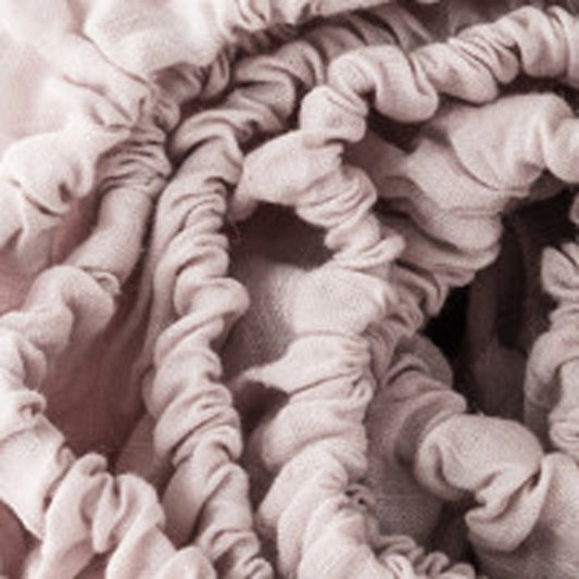 Light Pink Linen Twin Fitted Sheet