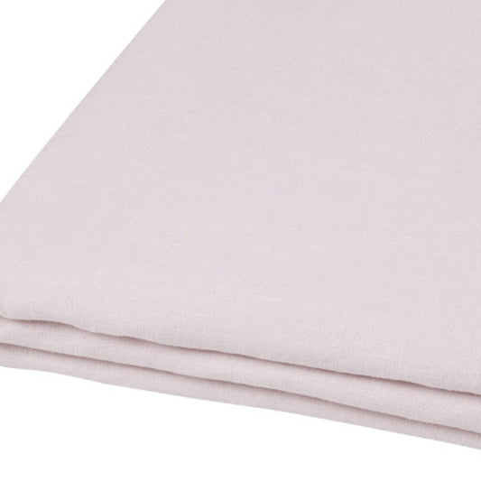 Light Pink Linen Twin Flat Sheet