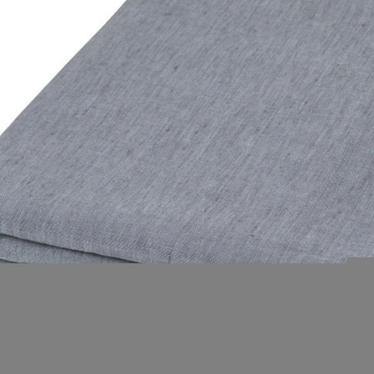 Slate Gray Linen Twin Flat Sheet