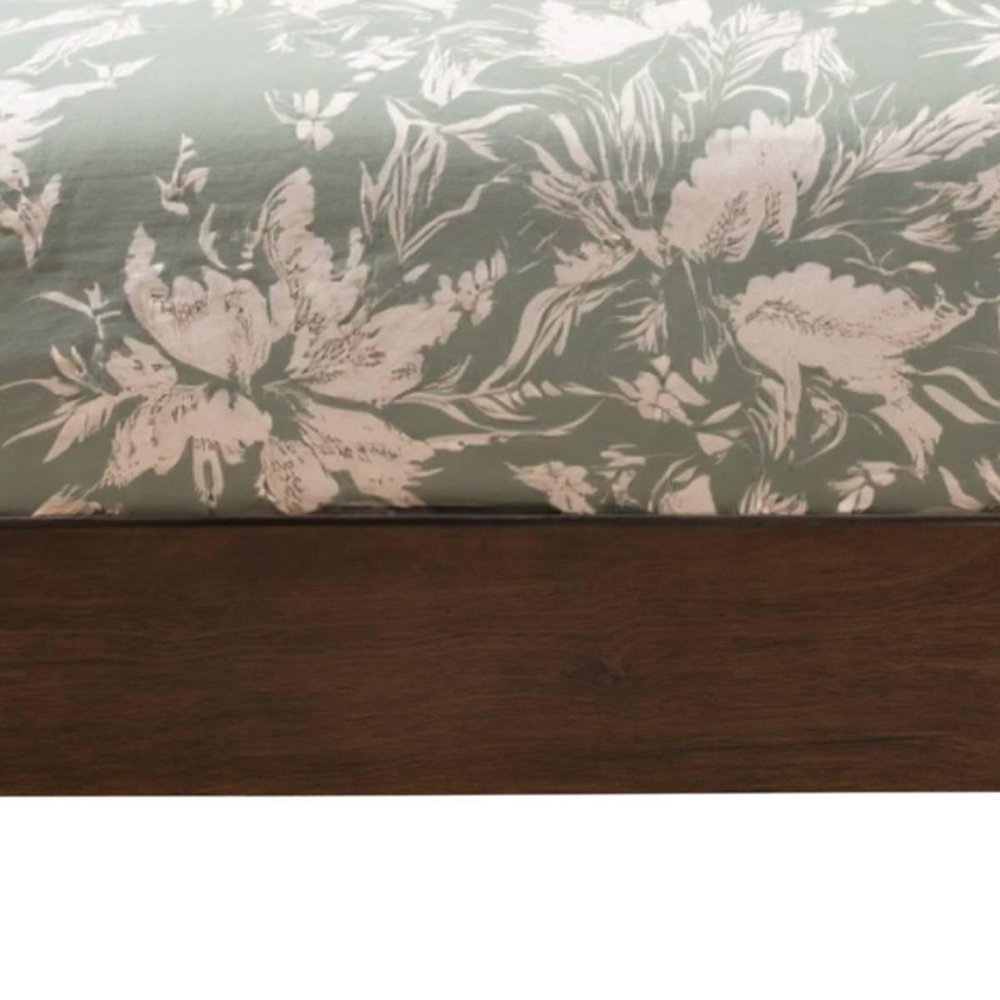 Brown Solid Wood Queen Bed Frame