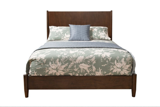 Brown Solid Wood California King Bed Frame