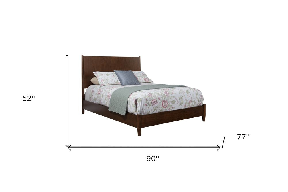Brown Solid Wood California King Bed Frame
