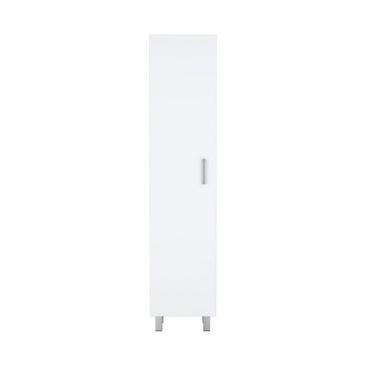 71" White Wood Pantry Or Storage Closet
