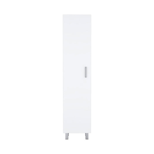 71" White Wood Pantry Or Storage Closet