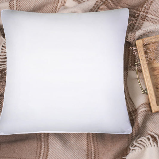 Set of Two Microfiber Down Alternative Medium Hypoallergenic European Size Bed Pillows