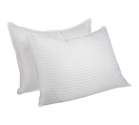 Set of Two Microfiber Down Alternative Medium Standard Size Bed Pillows