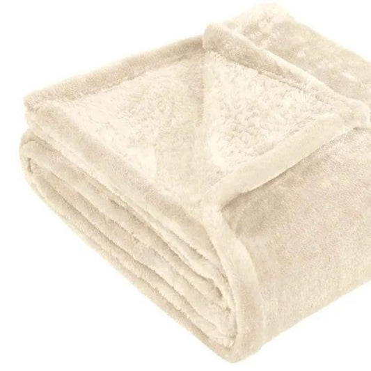 King Ivory Fleece Plush Blanket