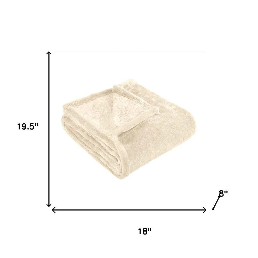 King Ivory Fleece Plush Blanket