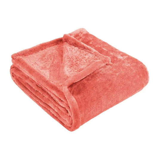 Twin Coral Fleece Plush Blanket