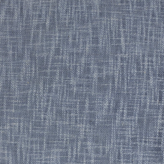 22" Blue Cotton Throw Pillow With Fringe