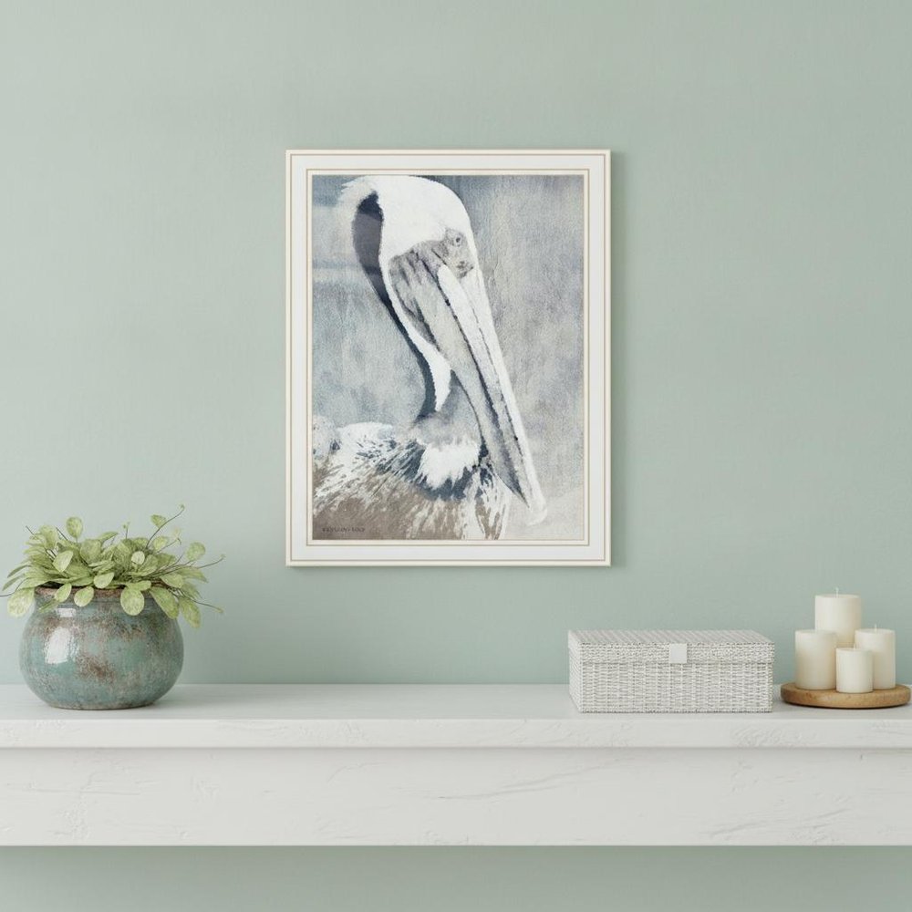 PELICAN Black Framed Print Wall Art