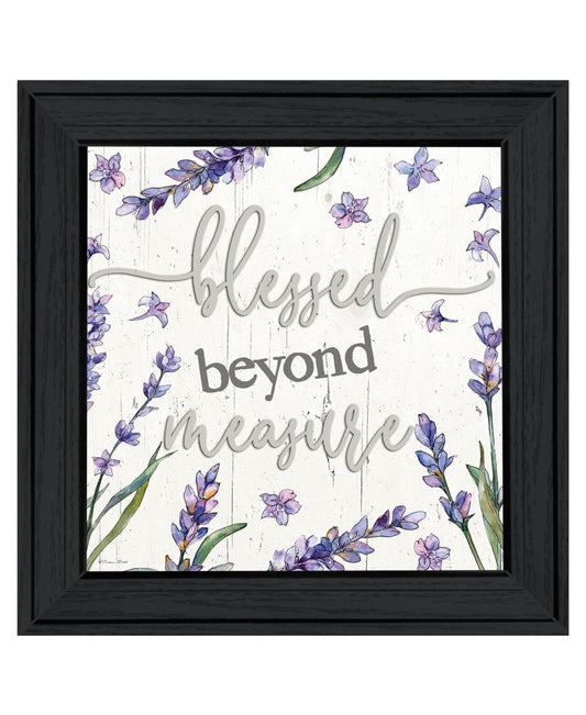 Blessed Beyond Measure Black Framed Print Wall Art