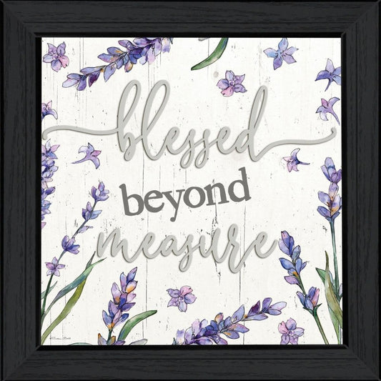 Blessed Beyond Measure Black Framed Print Wall Art