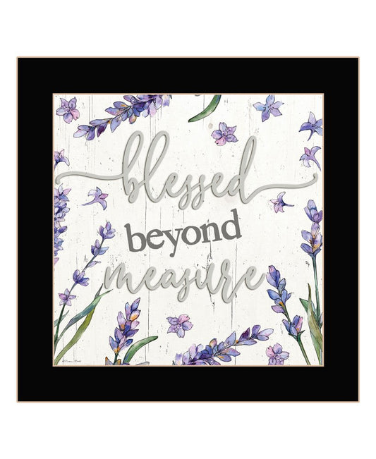 Blessed Beyond Measure White Framed Print Wall Art