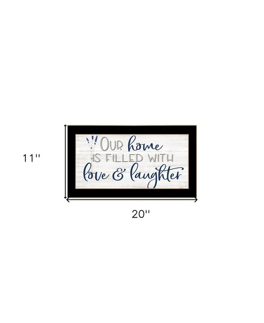 Our Home Black Framed Print Wall Art