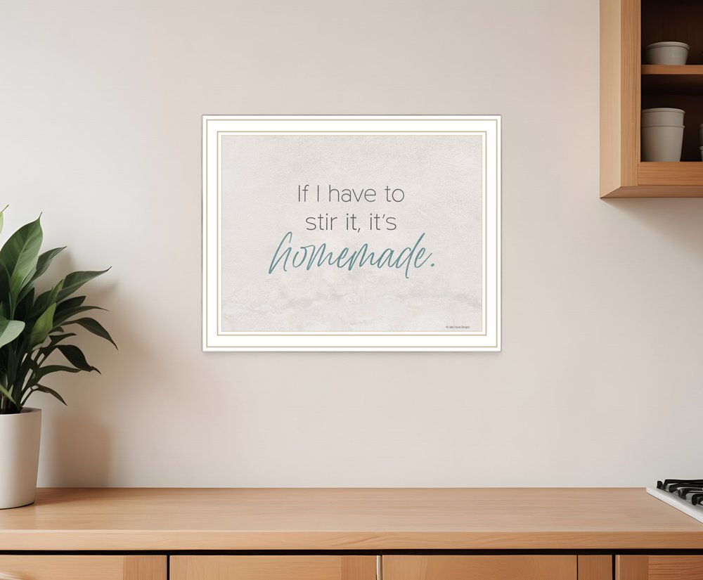 It's Homemade Black Framed Print Wall Art