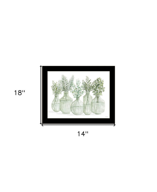 Simply Sage Black Framed Print Wall Art
