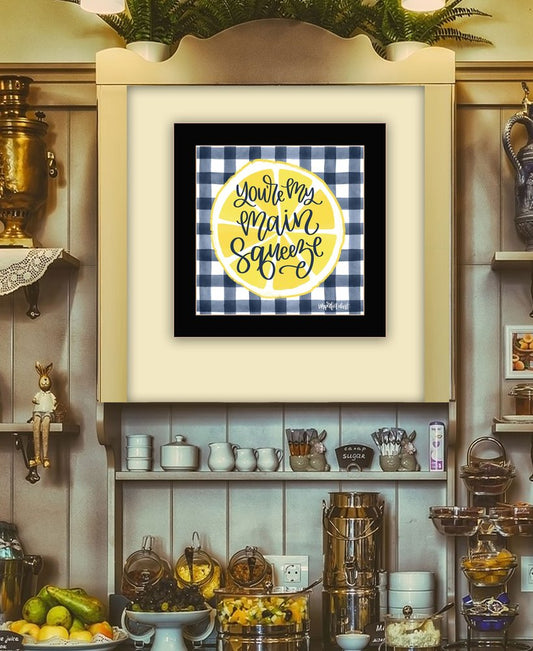 Main Squeeze Black Framed Print Wall Art