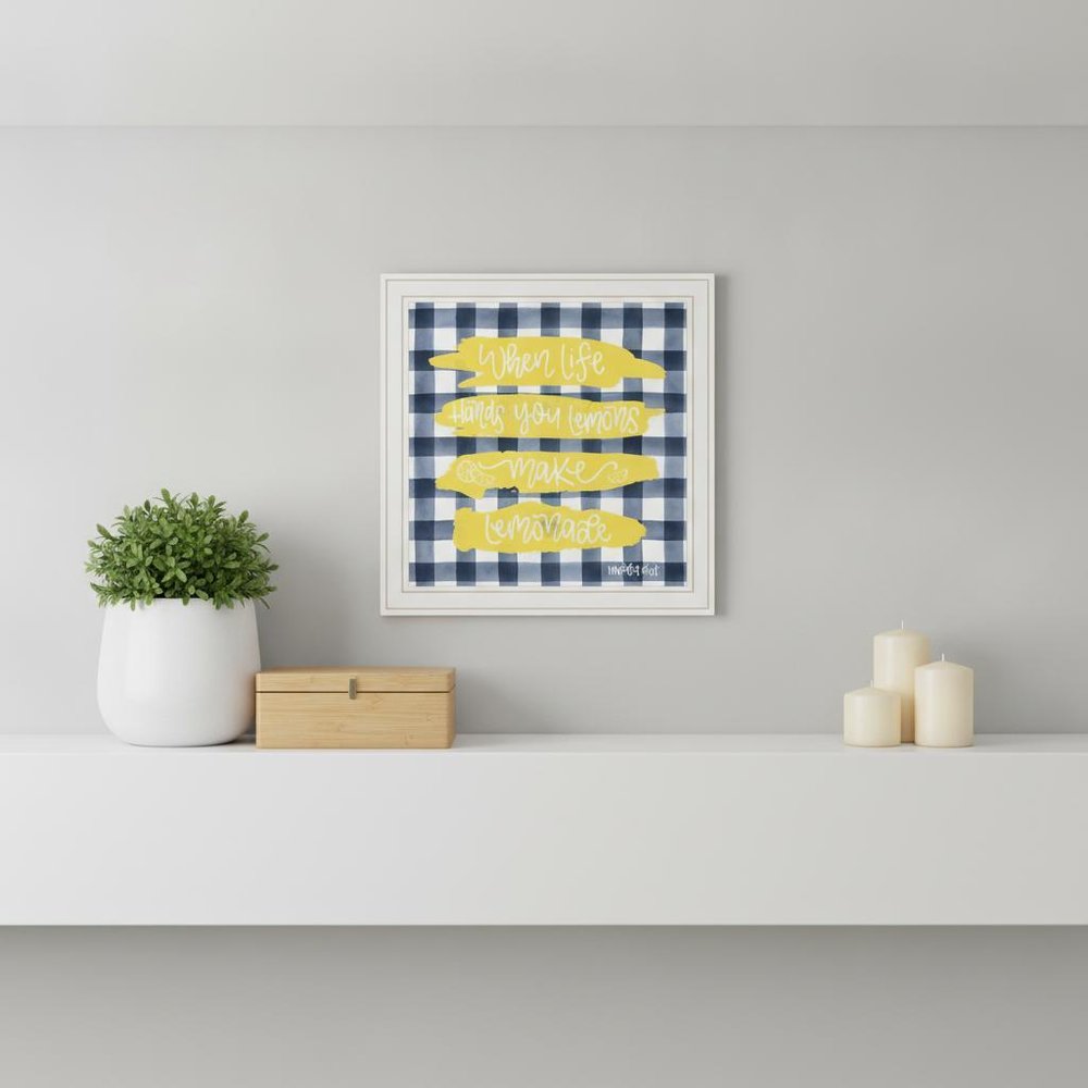 Make Lemonade Black Framed Print Wall Art