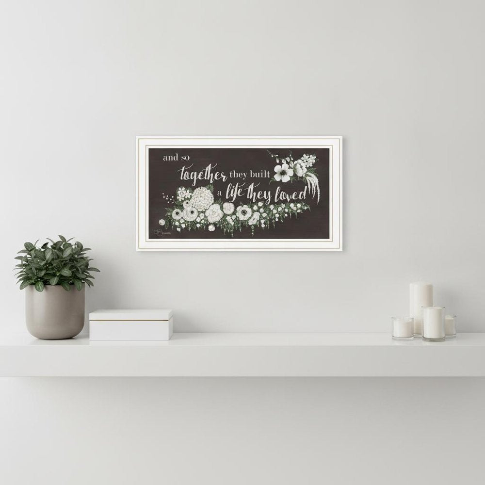 Together They Built Black Framed Print Wall Art