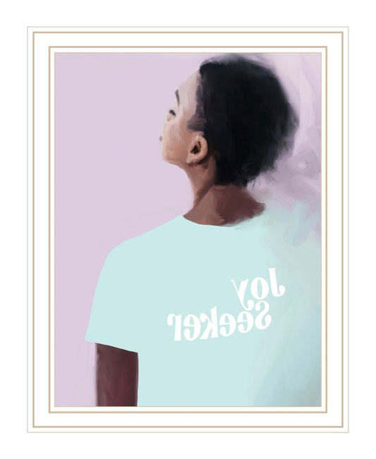 Joy Seeker Look for the Good White Framed Print Wall Art