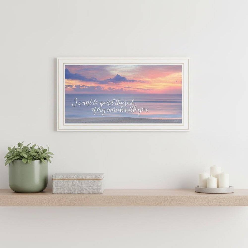 Rest of My Sunsets Black Framed Print Wall Art