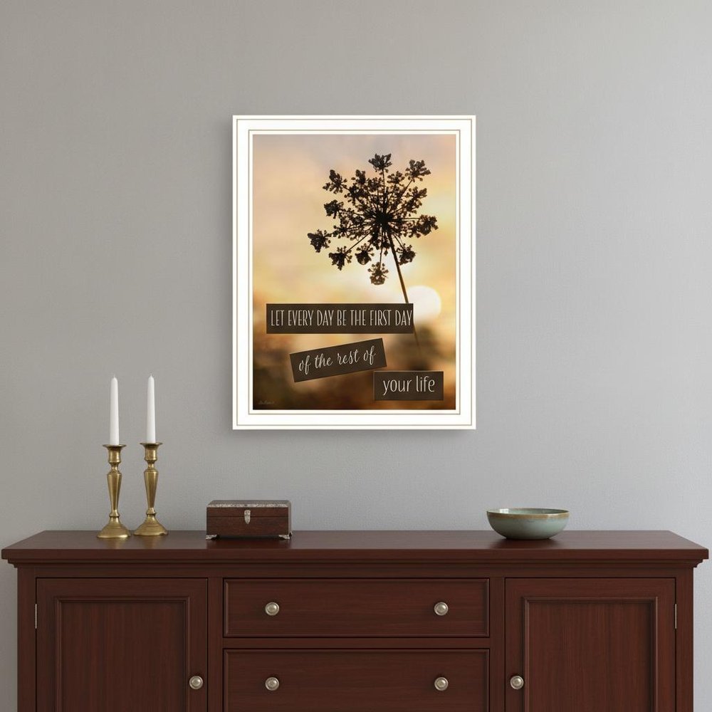The First Day Black Framed Print Wall Art