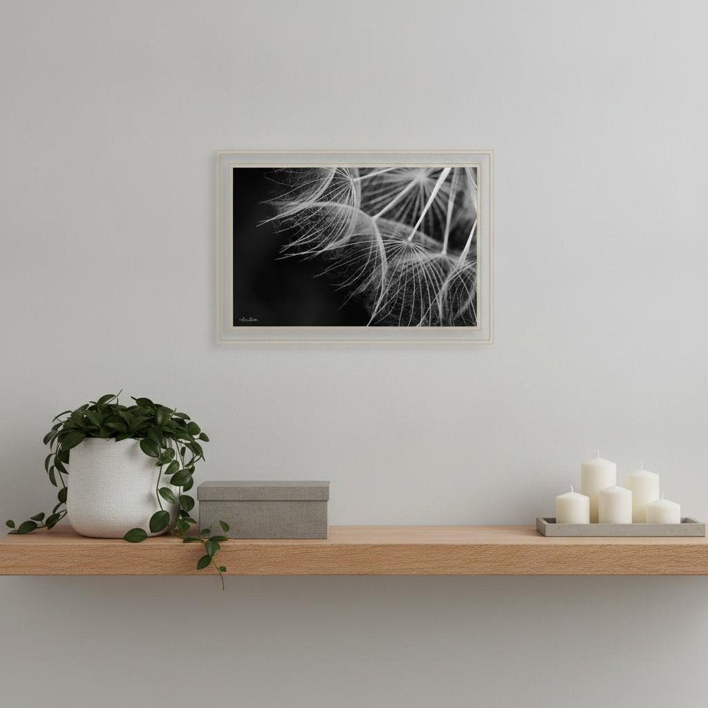 Delicate Beauty Black Framed Print Wall Art
