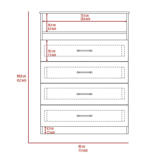 Two Piece White Bedroom Set