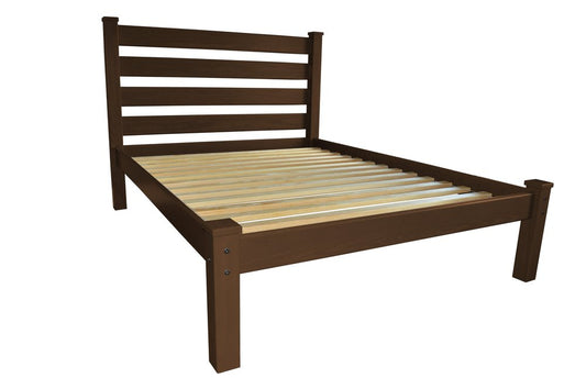Brown Solid Wood Twin Bed Frame