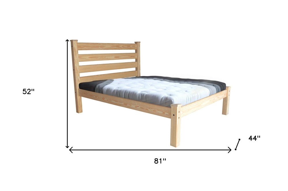 Natural Solid Wood Twin Bed Frame