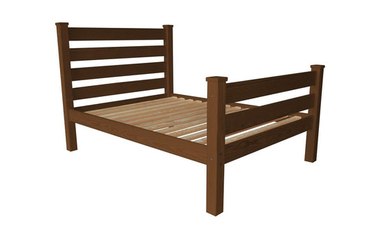 Brown Solid Wood Full Bed Frame