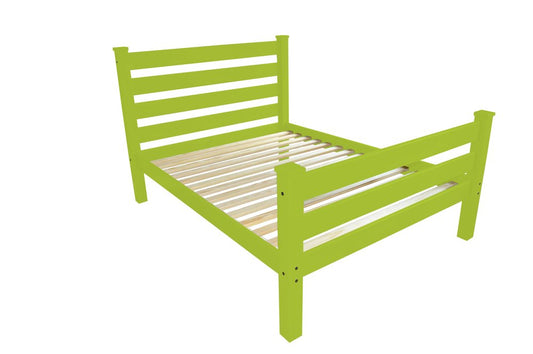 Lime Green Solid Wood Queen Bed Frame