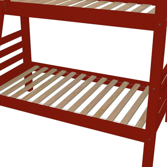 Red Queen Solid Wood Bunk Bed