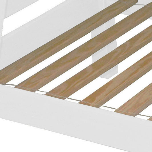 White Queen Solid Wood Bunk Bed