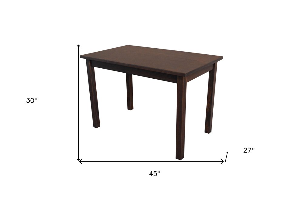 48" Raw Umber Solid Wood Dining Table
