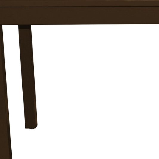 48" Coffee Solid Wood Dining Table