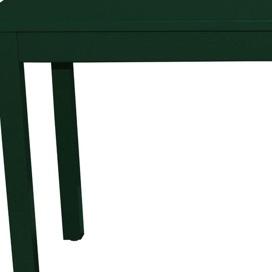 48" Dark Green Solid Wood Dining Table
