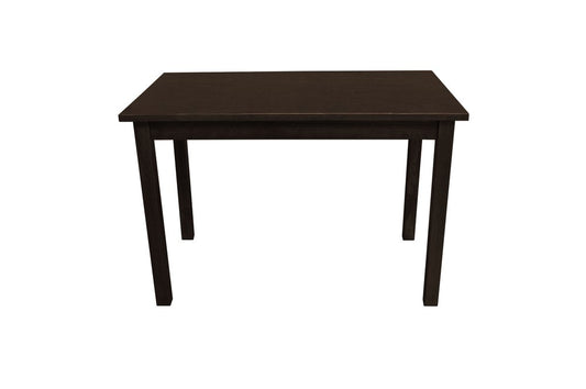 48" Dark Brown Solid Wood Dining Table