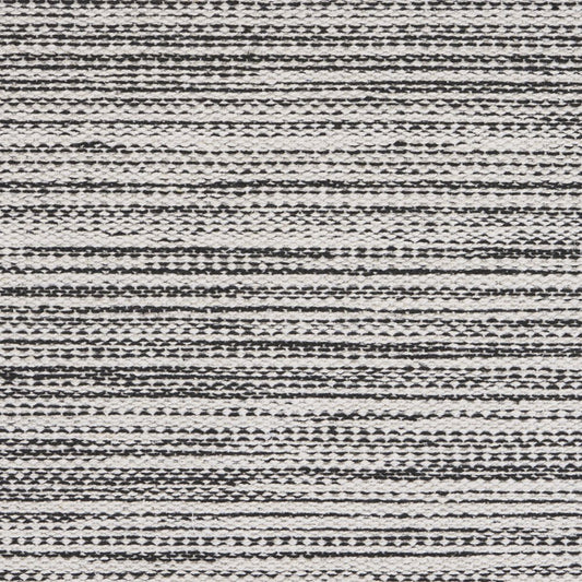 19" Set of Four Black And White Striped Cotton Placemats