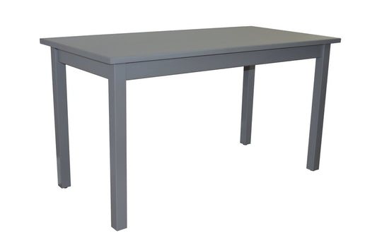 60" Gray Solid Wood Dining Table