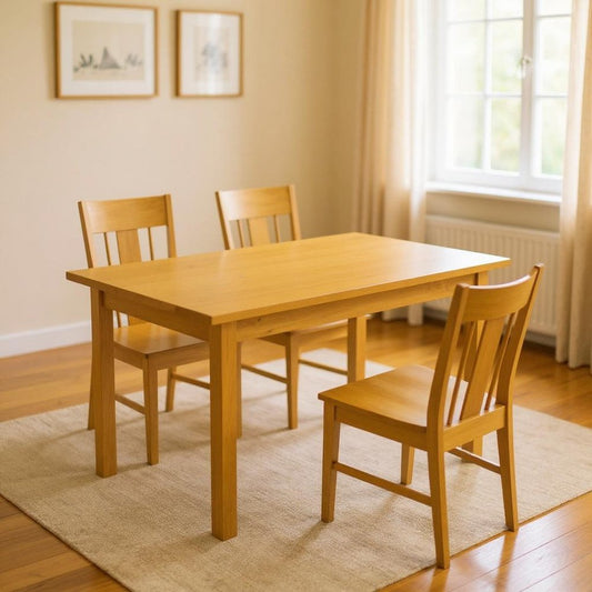 60" Goldenrod Solid Wood Dining Table