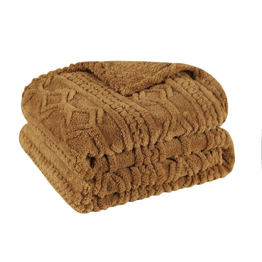King Camel Fleece Knitted Plush Blanket
