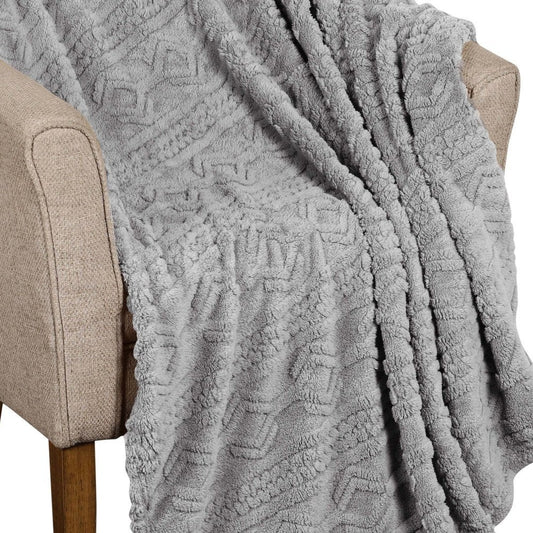 King Platinum Fleece Knitted Plush Blanket