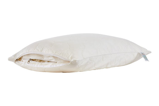 Cotton Wool Hypoallergenic Standard Size Bed Pillow