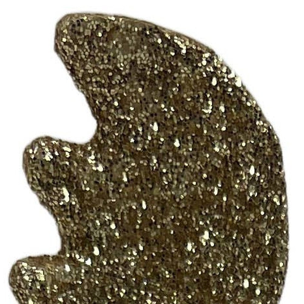 9" White And Gold Polyresin Moose Christmas Figurine