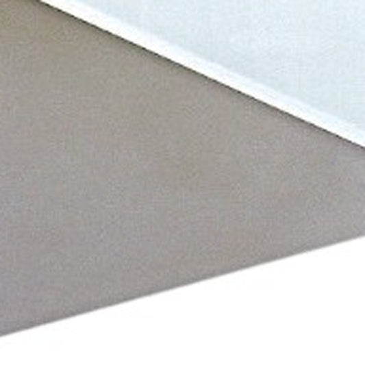 24" White Glass Sled Coffee Table