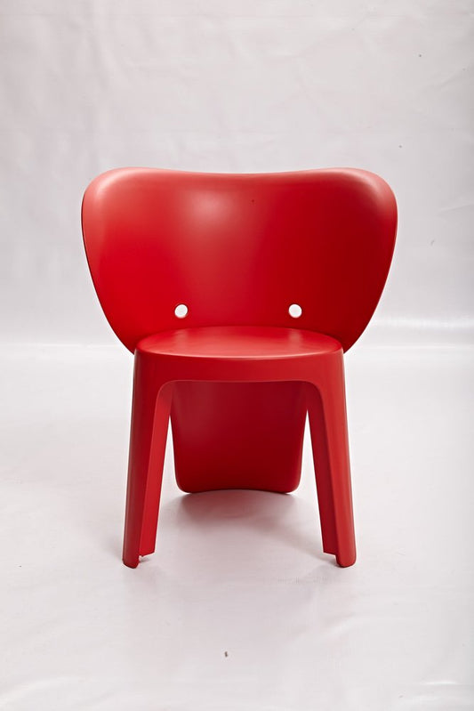 Set Of Four Red Heavy Duty Plastic Juvenile Chairs