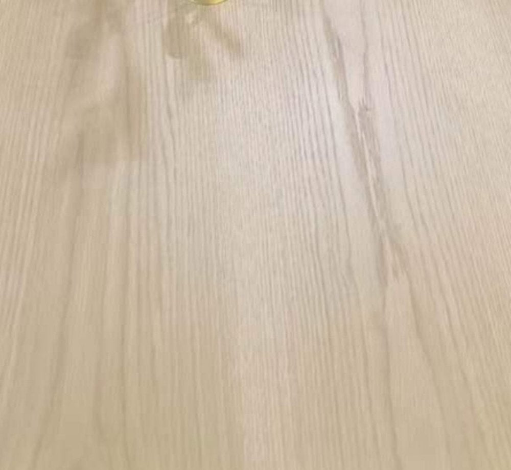 79" Brown and Red Wood and Metal Trestle Base Dining Table