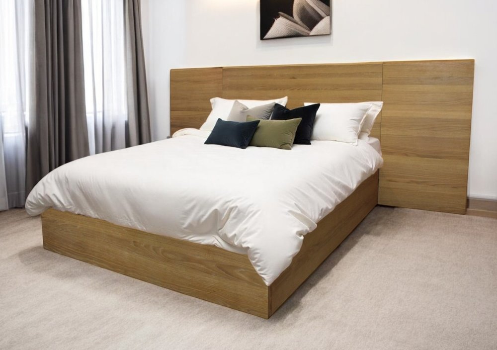 Natural Wood Queen Bed Frame